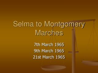 Selma to Montgomery Marches