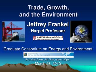 Trade, Growth, and the Environment