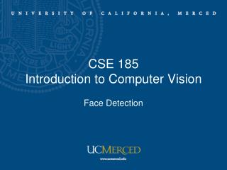 CSE 185 Introduction to Computer Vision