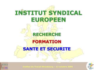 INSTITUT SYNDICAL EUROPEEN