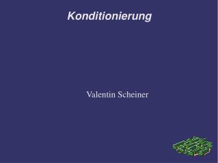 Konditionierung