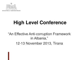 High Level Conference