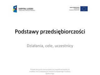 Podstawy przedsiębiorczości