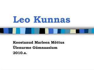 Leo Kunnas