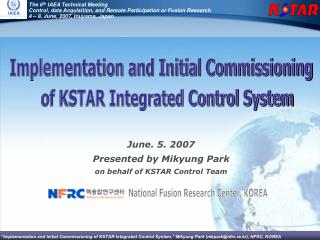 The 6 th IAEA Technical Meeting