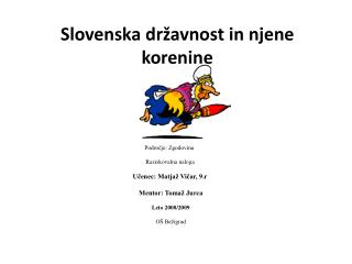 Slovenska državnost in njene korenine