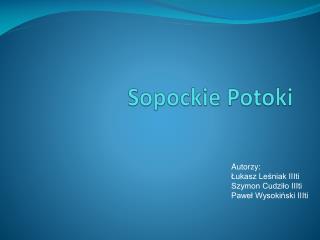 Sopockie Potoki