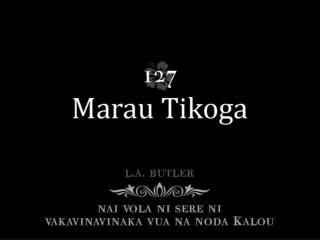 Au lako sese tu eliu, E vuravura ca; Sa qai kunei au ko Jisu, Ka'u marau tikoga.