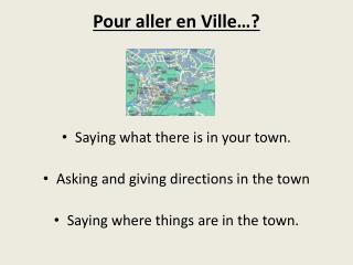 Pour aller en Ville…?