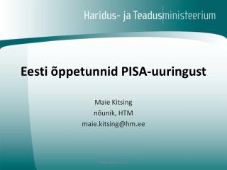 Eesti õppetunnid PISA-uuringust