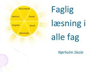 Faglig læsning i alle fag Nørholm Skole