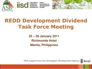 REDD Development Dividend Task Force Meeting