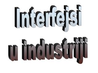 Interfejsi u industriji