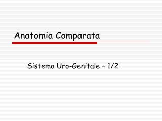 Anatomia Comparata