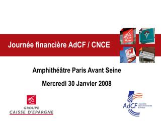 Journée financière AdCF / CNCE