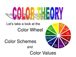 Let’s take a look at the Color Wheel Color Schemes and