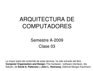 ARQUITECTURA DE COMPUTADORES