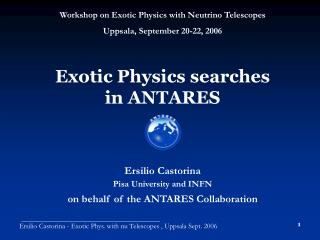 Exotic Physics searches in ANTARES