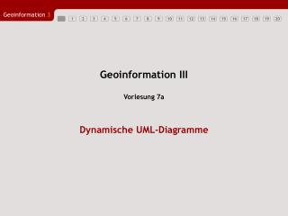 Geoinformation III