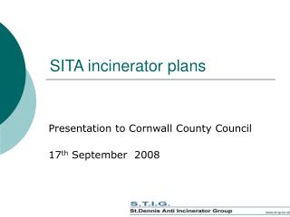 SITA incinerator plans