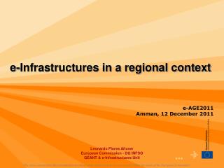 e-Infrastructures in a regional context