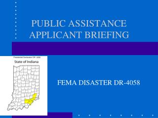 PUBLIC ASSISTANCE APPLICANT BRIEFING