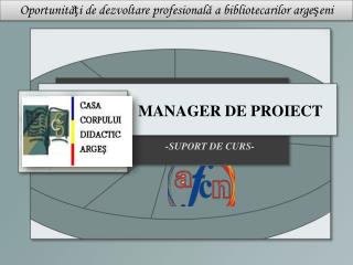 MANAGER DE PROIECT