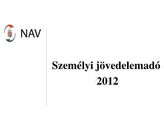 Személyi jövedelemadó 2012