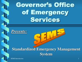 Governor’s Office of Emergency Services