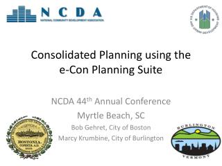 Consolidated Planning using the e-Con Planning Suite