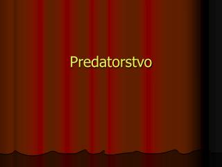 Predatorstvo