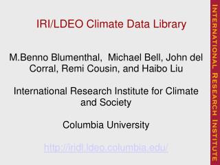 IRI/LDEO Climate Data Library