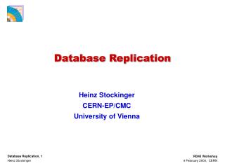 Database Replication