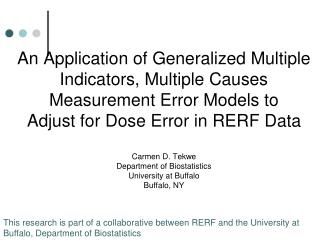 Participants in the UB/RERF Collaboration