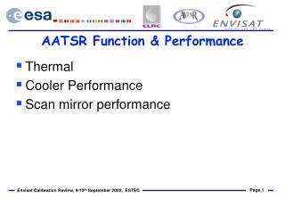 AATSR Function &amp; Performance