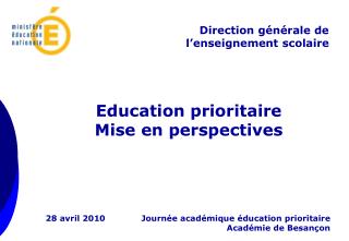 Direction générale de l’enseignement scolaire