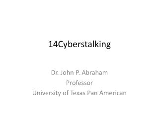14Cyberstalking