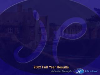 2002 Full Year Results