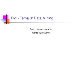 D2I - Tema 3: Data Mining