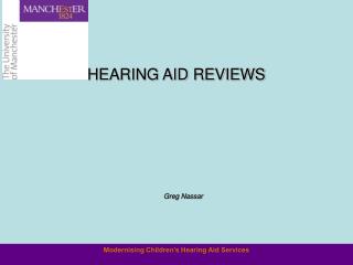 HEARING AID REVIEWS
