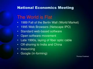 National Economics Meeting