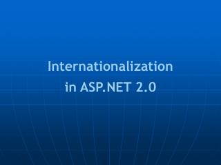 Internationalization in ASP.NET 2.0