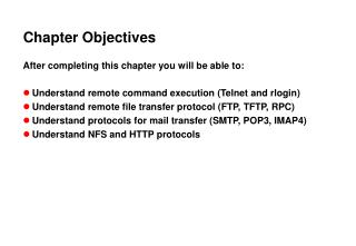 Chapter Objectives