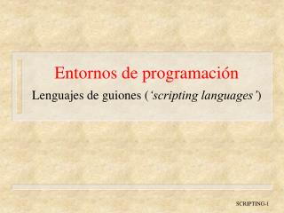 Entornos de programación