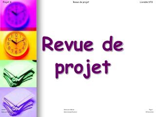 Revue de projet