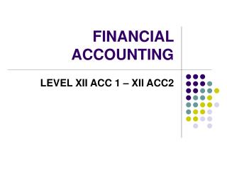 FINANCIAL ACCOUNTING