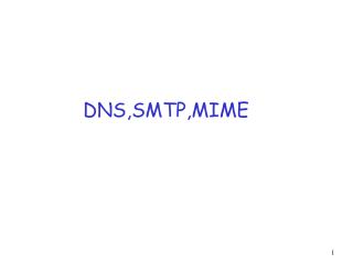 DNS,SMTP,MIME