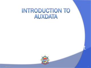 INTRODUCTION TO AUXDATA