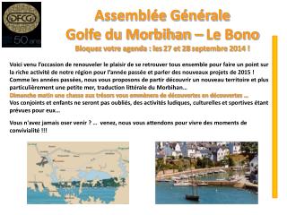 Assemblée Générale Golfe du Morbihan – Le Bono