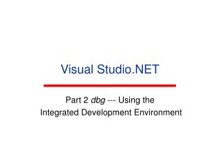 Visual Studio.NET